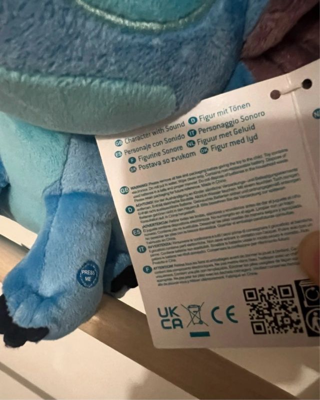 Peluche Stitch Disney Classics Sonoro