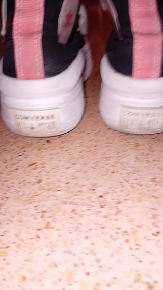 Converse plataforma negras talla 38