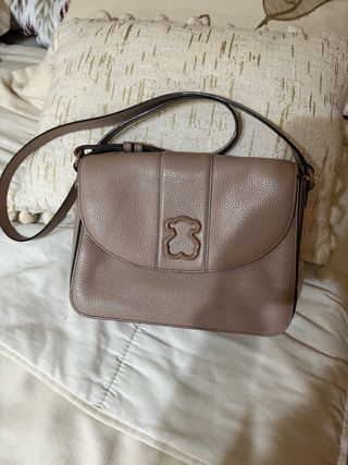 Bolso Tous Beige/Marrón Piel
