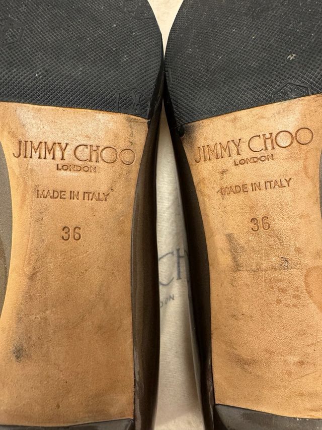 Zapatos Jimmy Choo Marrones y Dorados