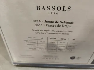 Juego Sábanas Bassols Niza 135/140 Algodón