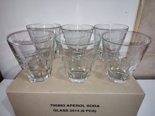 Set 6 Bicchieri Aperol Soda