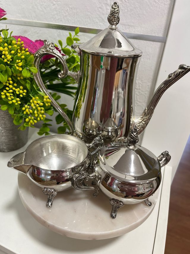 Set de té/café plateado