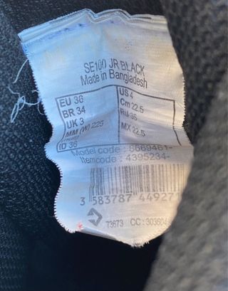 Scarpe da basket nere multicolore taglia 36