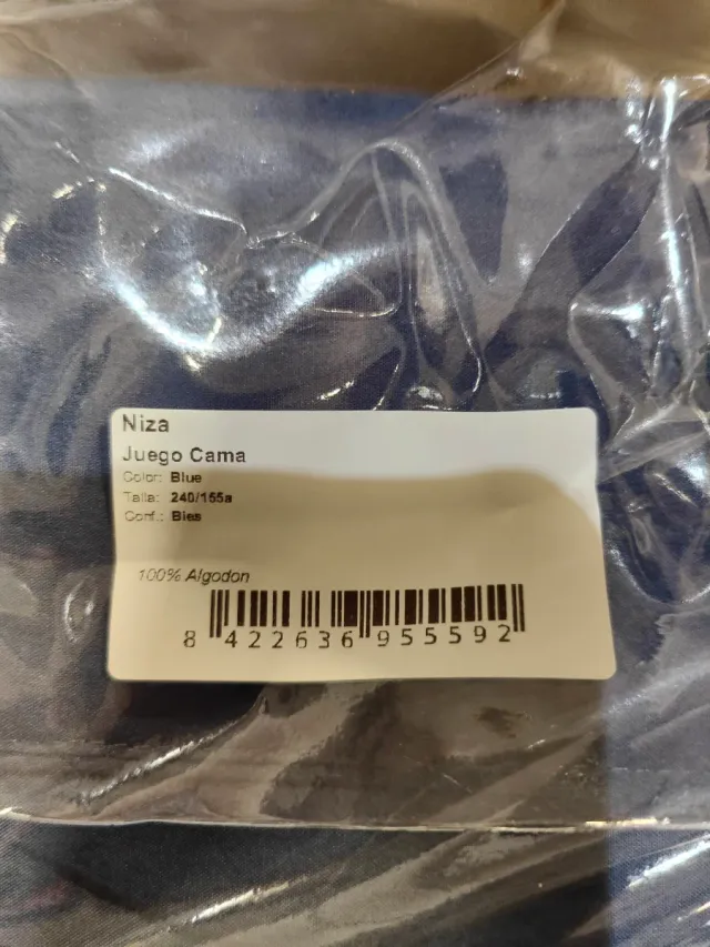 Juego Sábanas Bassols Niza 150/160 Azul