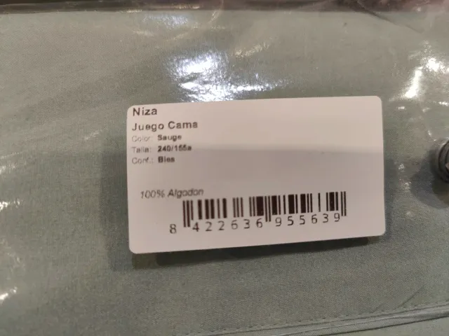 Juego Sábanas Bassols Niza 150/160 Azul