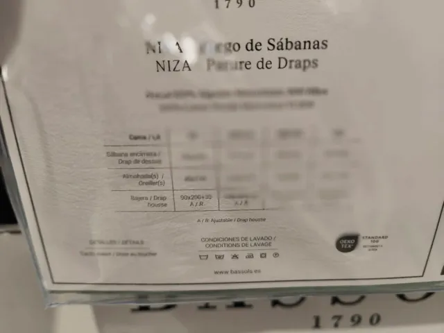 Juego Sábanas Bassols Niza 150/160 Azul