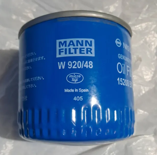 Filtro Aceite Mann W 920/48 Nissan