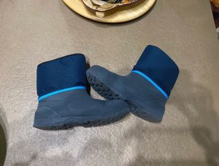 Stivaletti pioggia blu/grigi taglia 34/35