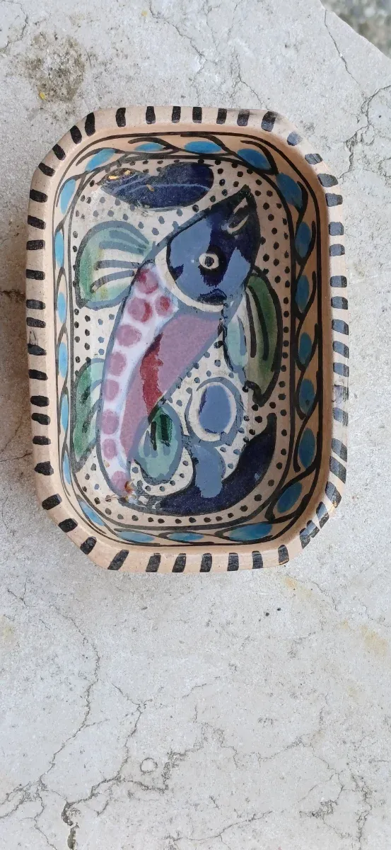Ciotolina dipinta a mano con pesce