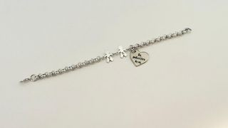 Pulsera personalizada plata con figuras