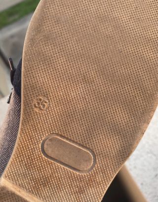 Scarpe eleganti bambino/a blu/grigie misura 35