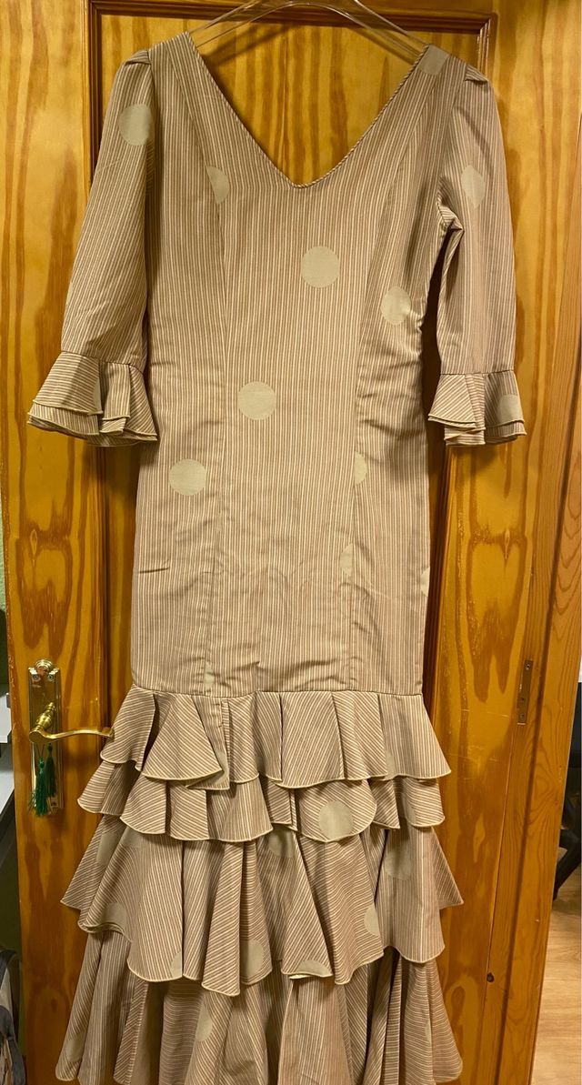 Vestido Sevillana Hecho a Mano Talla 38