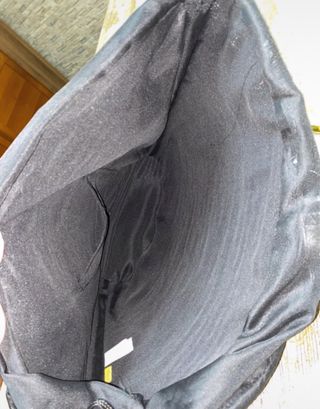 Borsa paglia nera con paillettes