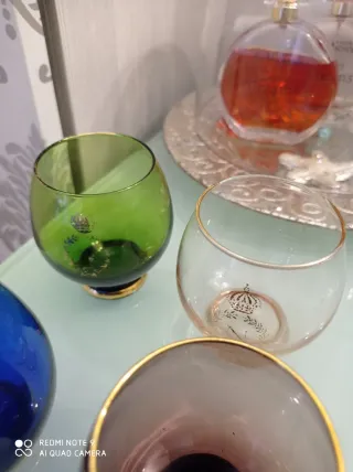 4 Bicchieri Napoleon Blu e Viola