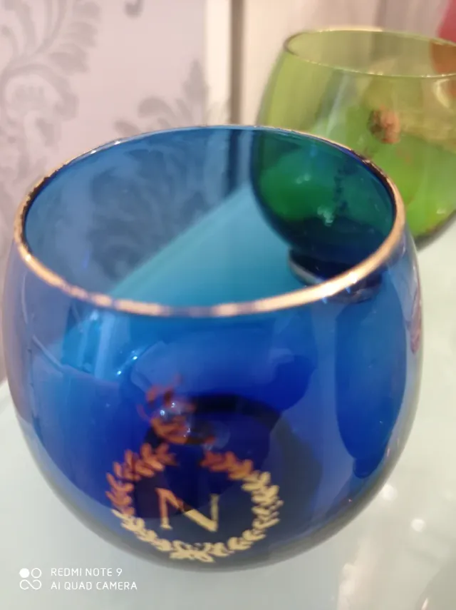 4 Bicchieri Napoleon Blu e Viola