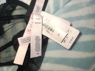 Sujetador Victoria's Secret Negro Brillo Nuevo