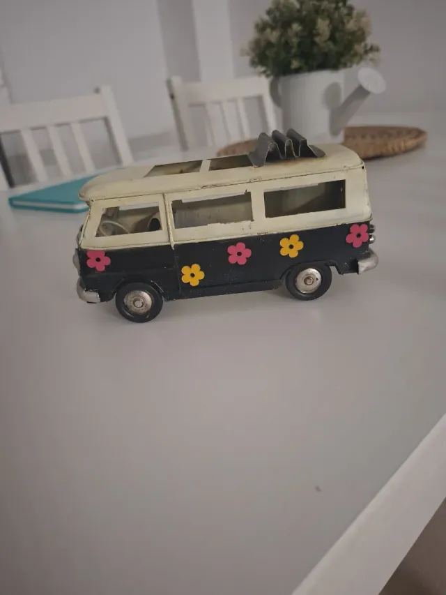 Furgoneta wv Decorativa Vintage Flores