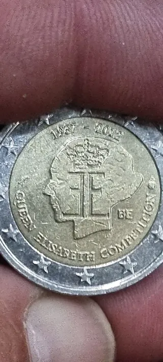 Moneda 2 Euros Reina Isabel II 1957-2012