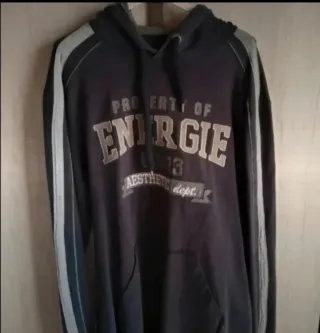 Felpa uomo blu e grigia