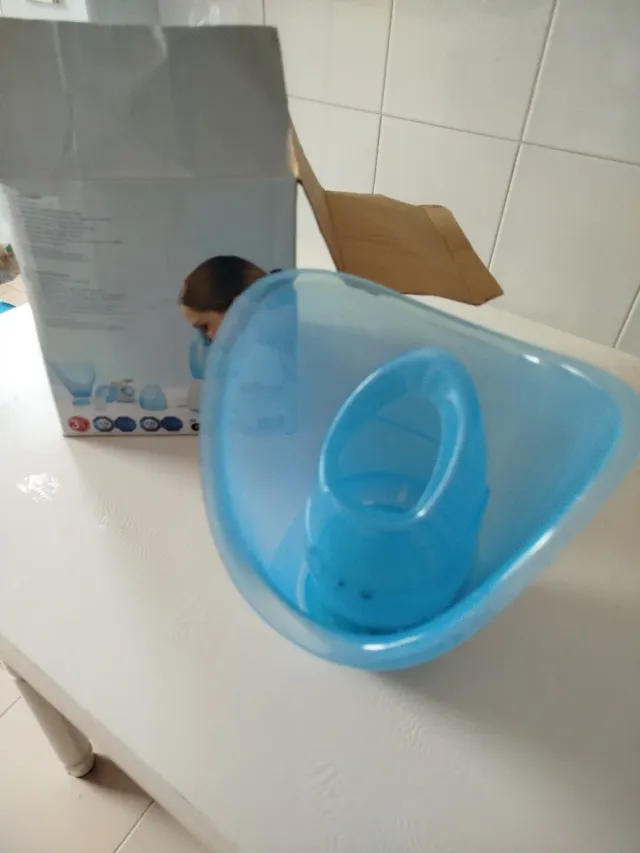 Sauna Facial SilverCrest Azul y Blanca