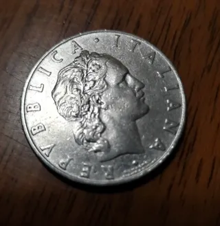 Moneta 50 Lire 1956 - Il Lavoratore