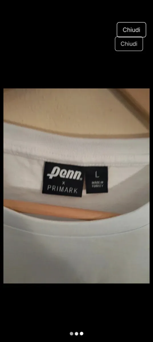 Maglietta Primark Sport bianca manica lunga