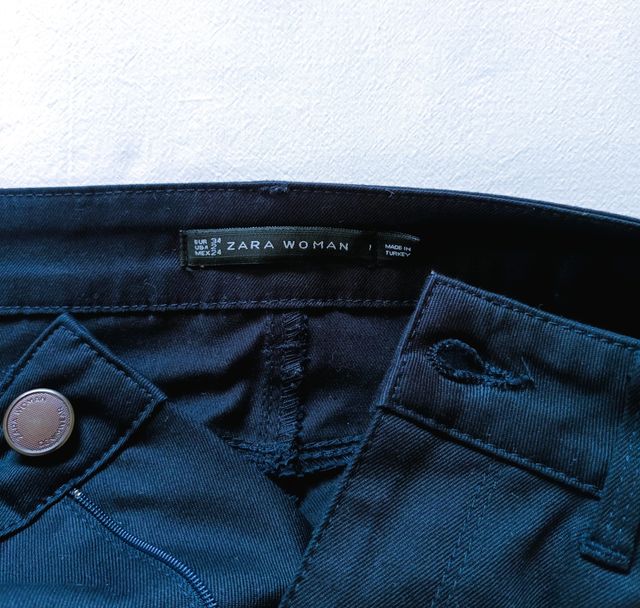 Falda Zara Negra Elástica Talla 34-38