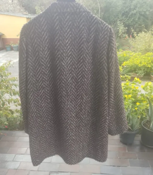 Abrigo estampado espiga