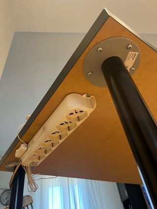 Scrivania moderna legno e metallo