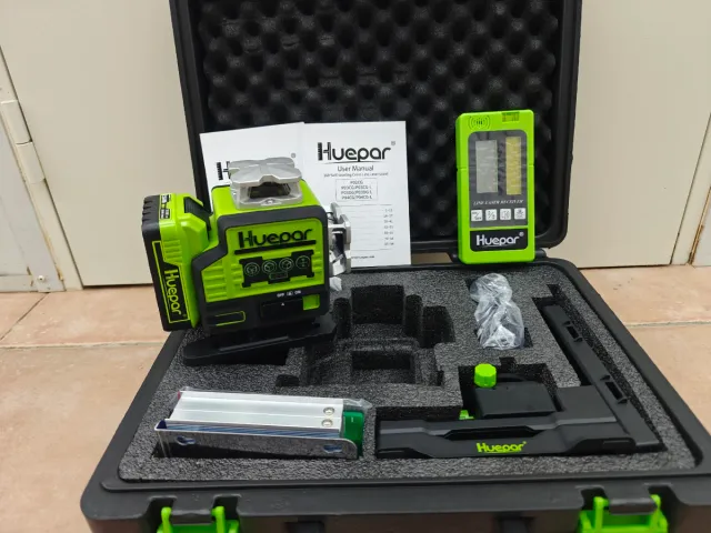 Nivel laser huepar con receptor láser