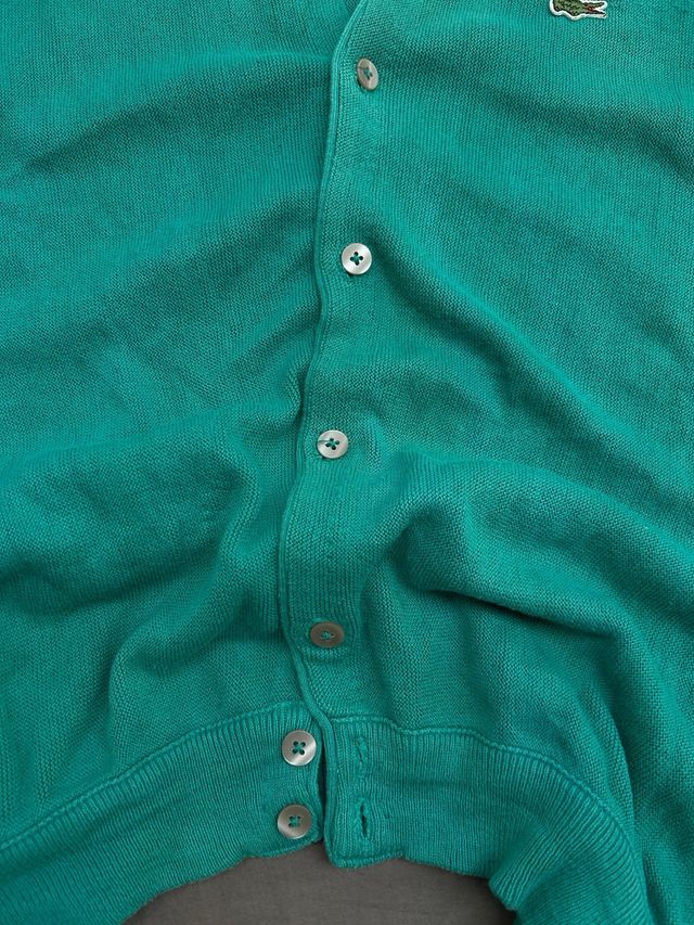 Cárdigan Lacoste Vintage 90s Verde
