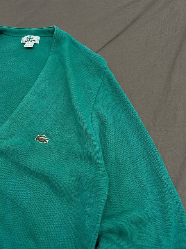 Cárdigan Lacoste Vintage 90s Verde