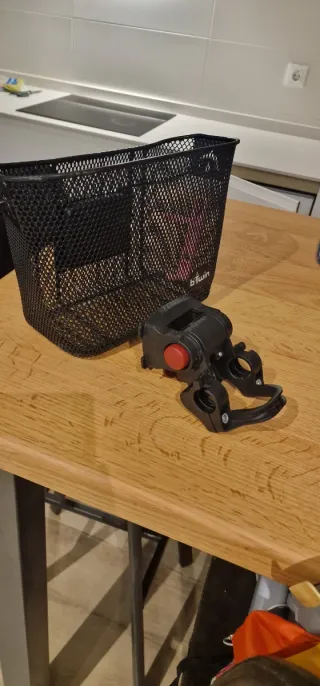 Cesta Bicicleta Niños Negra