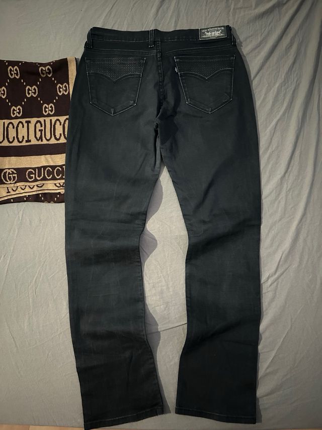 Pantalones Levi's Negros Talla 32x34 Elásticos
