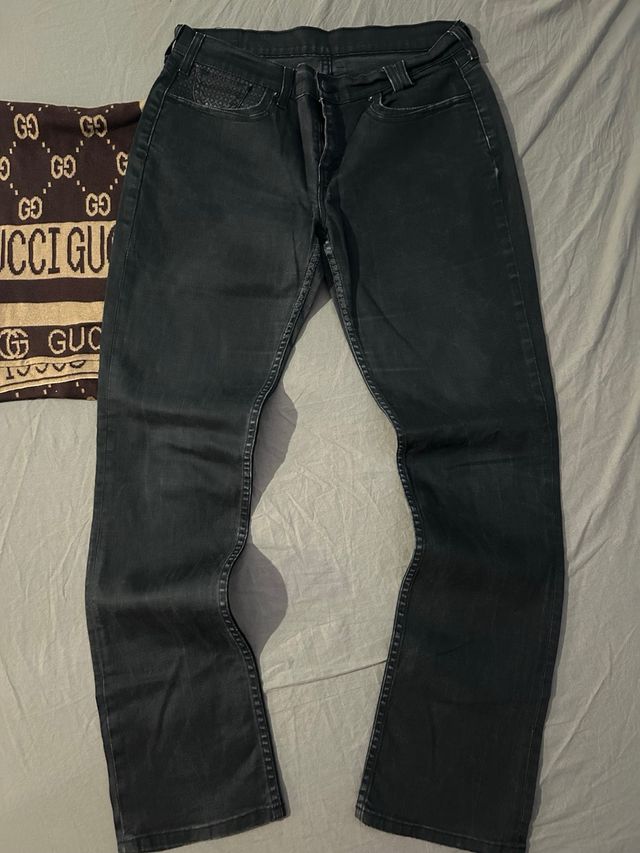 Pantalones Levi's Negros Talla 32x34 Elásticos