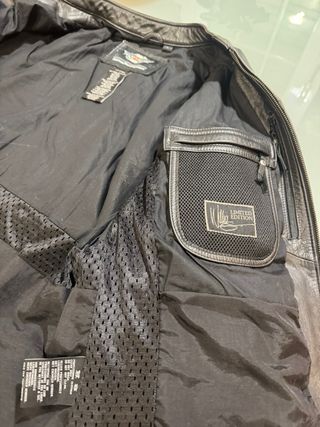 Cazadora Harley Davidson Cuero Negra