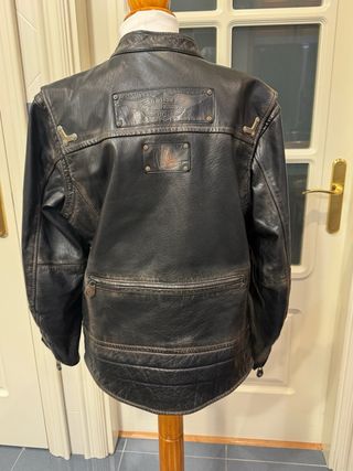 Cazadora Harley Davidson Cuero Negra