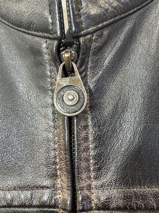 Cazadora Harley Davidson Cuero Negra