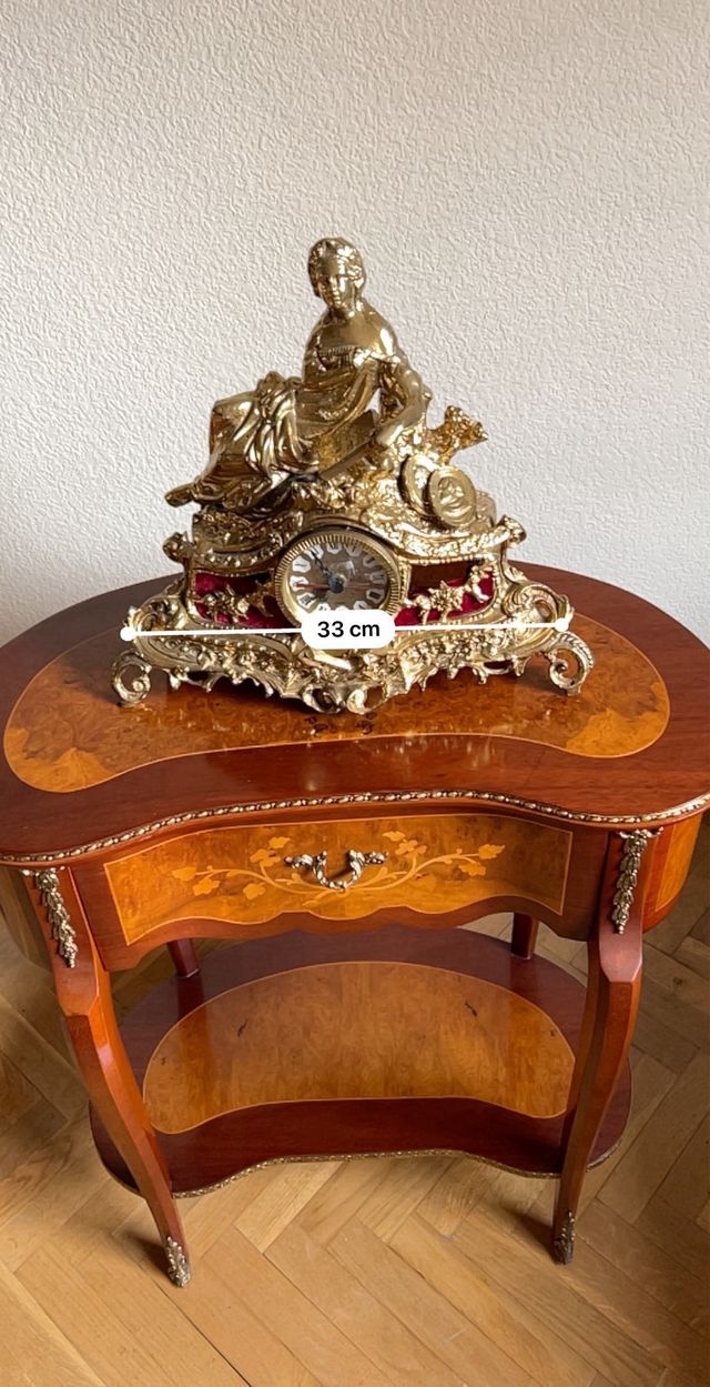 Reloj de sobremesa bronce dorado