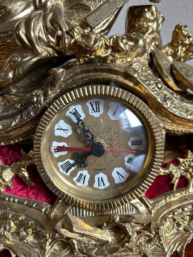 Reloj de sobremesa bronce dorado