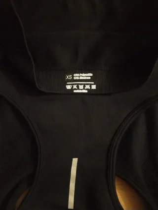 Sujetador deportivo negro talla XS