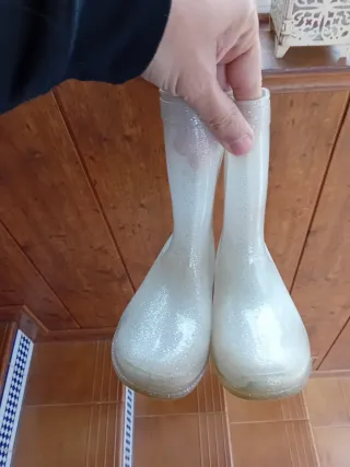 Botas de agua niña Frozen brillantes talla 29