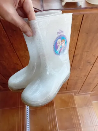 Botas de agua niña Frozen brillantes talla 29