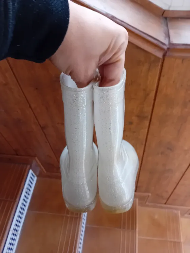 Botas de agua niña Frozen brillantes talla 29