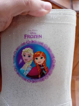 Botas de agua niña Frozen brillantes talla 29