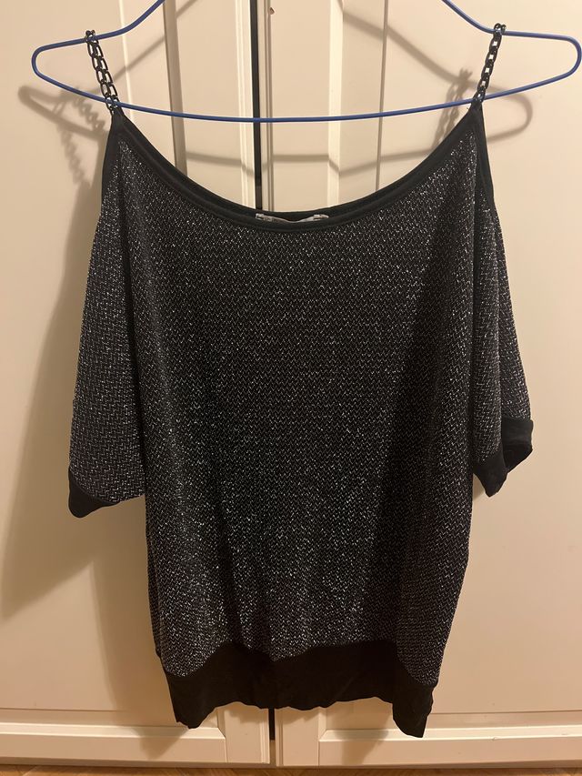 Camiseta Kling Negra y Plateada