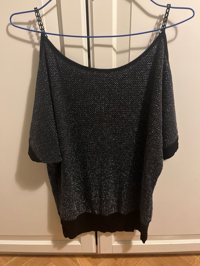 Camiseta Kling Negra y Plateada