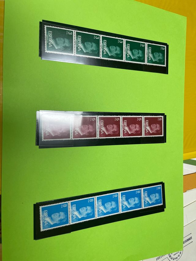 Lotto 15 Francobolli Spagna 3, 5 e 8 Ptas