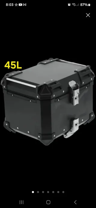 Baúl para moto trail o scooter